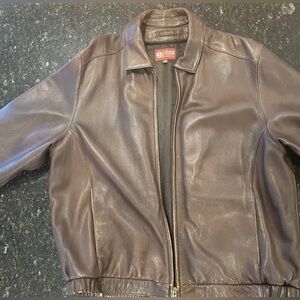 Wilson’s Leather Bomber Jacket- Chocolate Brown